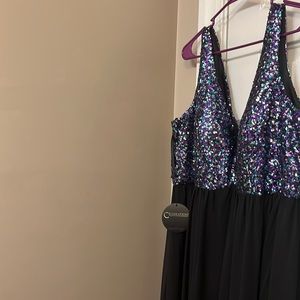 Multi-colored sequin dress